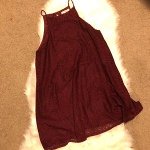 Burgundy dress
